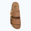 Klapki damskie Scholl Montery 2 Straps Ad Med cognac 5