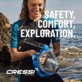 Maska pełnotwarzowa do snorkelingu Cressi Komodo Full Face blue/black 14