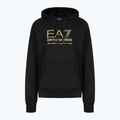 Bluza damska EA7 Emporio Armani Train Visibility Hoodie 7W000417 black/gold