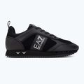 Buty EA7 Emporio Armani Black & White Suede triple black micropunch 2