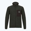 Bluza polarowa męska CMP 35H3907 Melange Knitted forest melange/nero/ferrari