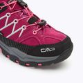 Buty trekkingowe dziecięce CMP Rigel Low Wp berry/pink fluo 7