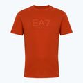 Koszulka męska EA7 Emporio Armani Visibility Cotton Crew rooibos tea