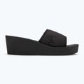 Klapki damskie Calvin Klein YW0YW01725 Beach Wedge Slide Canvas triple black 2