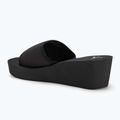 Klapki damskie Calvin Klein YW0YW01725 Beach Wedge Slide Canvas triple black 3