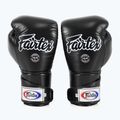 Rękawice bokserskie Fairtex Stylish Angular Sparring - Locked Thumb black 8