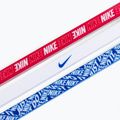 Opaski na głowę Nike Printed Headbands 3 szt. game royal/white/university red 3