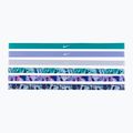 Opaski na głowę Nike Headbands Printed 6 szt. neptune green/malachite/pure platinum