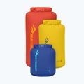 Zestaw worków wodoodpornych Sea to Summit Lightweight Dry Bag 3 szt. 3, 5, 8 l surf the web/sulphur/spicy orange