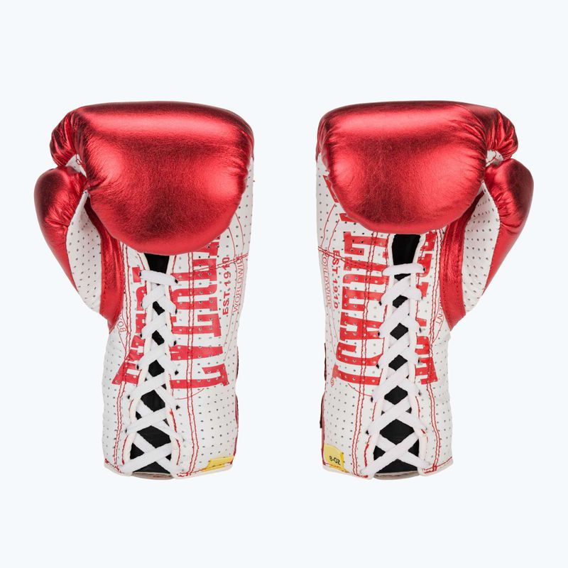 Rękawice bokserskie Everlast Fight Leather red 3