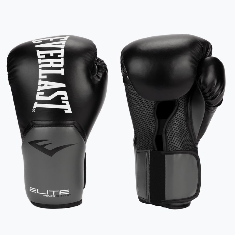 Rękawice bokserskie Everlast Pro Style Elite 2 black/grey
