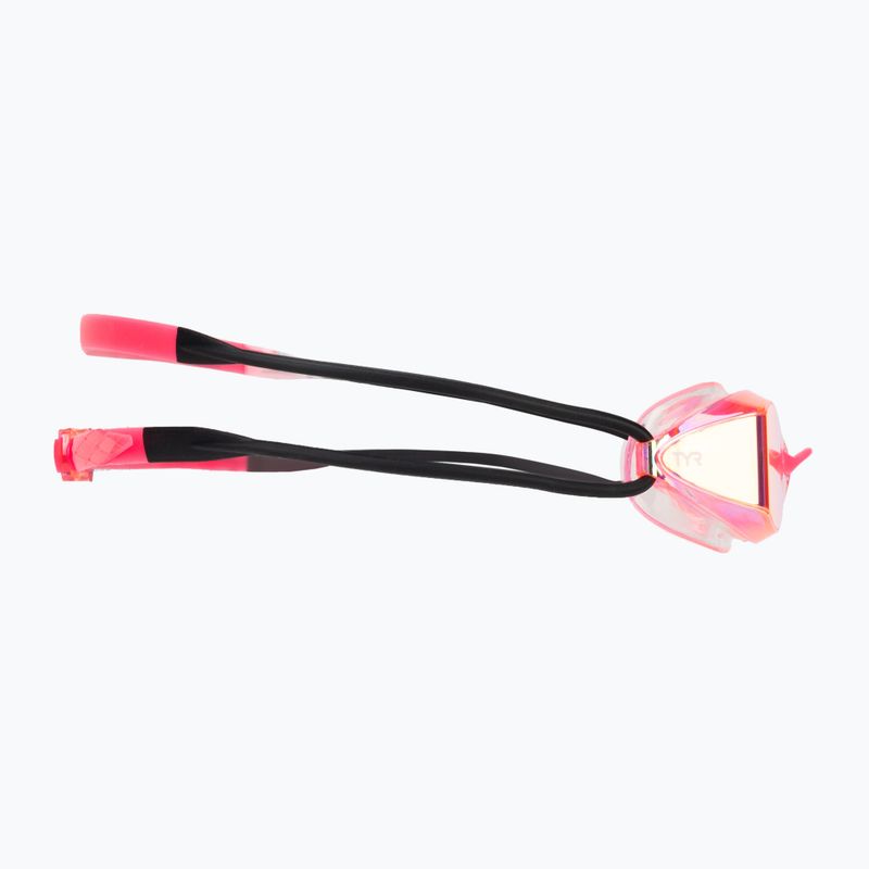 Okulary do pływania TYR Tracer-X Racing Mirrored pink/black 3