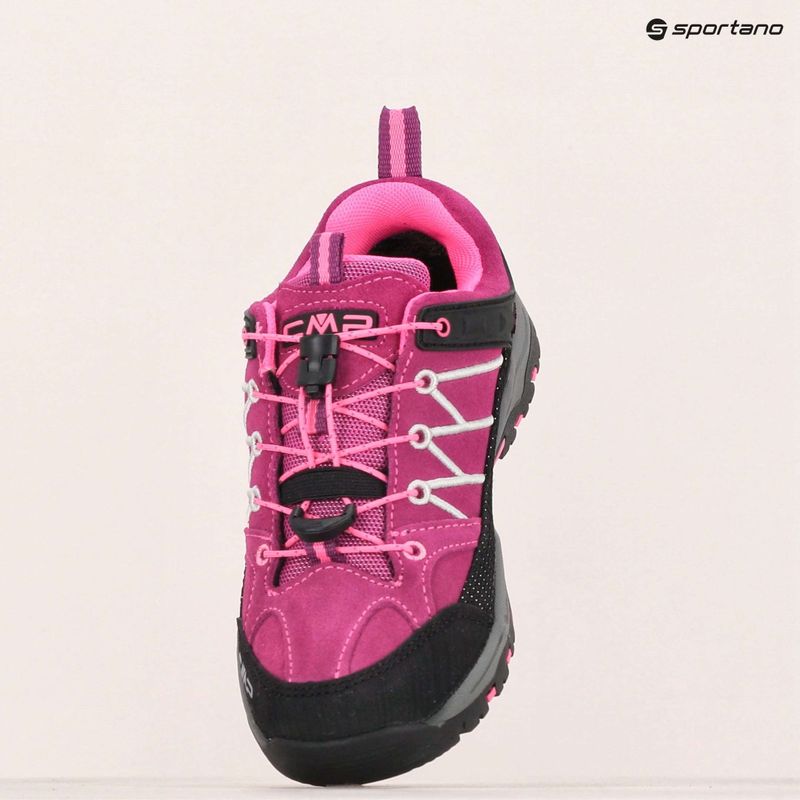 Buty trekkingowe dziecięce CMP Rigel Low Wp berry/pink fluo 15