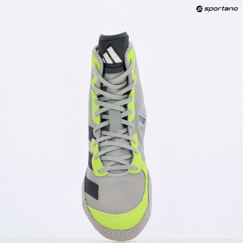 Buty zapaśnicze męskie Adizero team light grey/ team onix/ team sollar yellow 2 9
