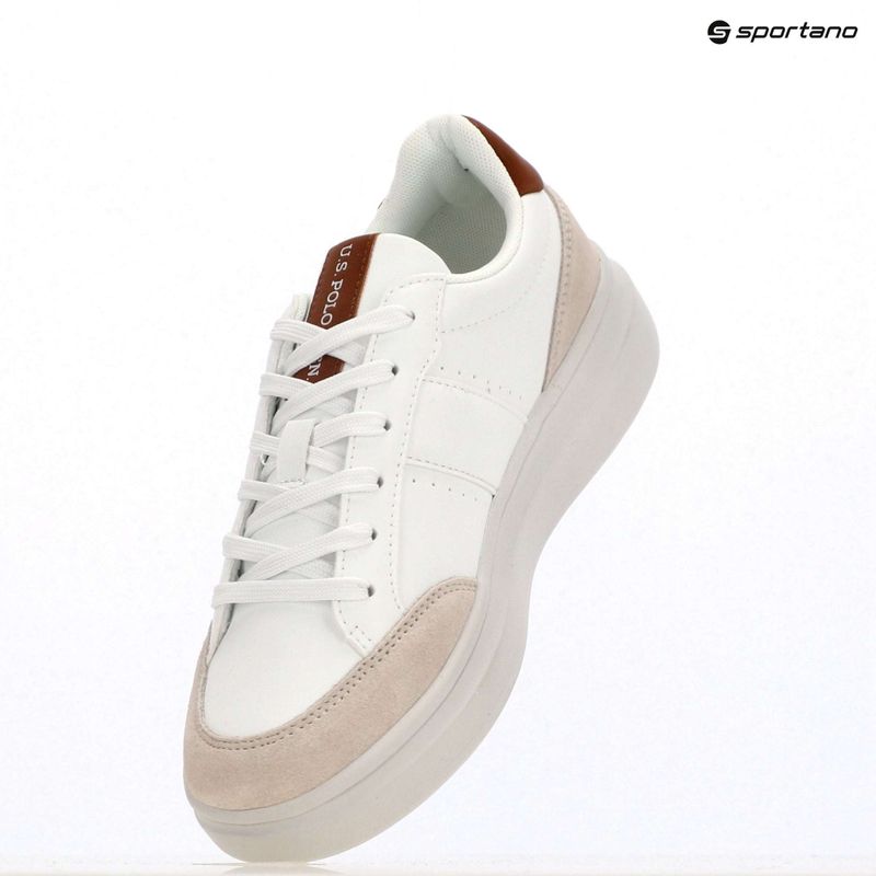 Buty męskie U.S. Polo Assn. CODY003B white/light brown 9