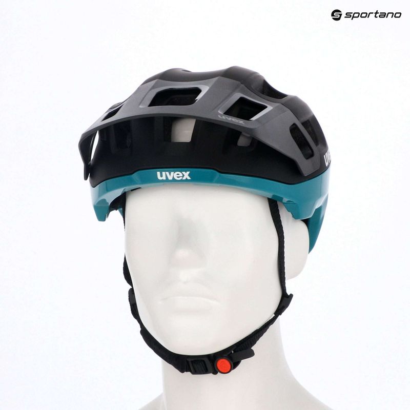 Kask rowerowy UVEX React black/teal matt 10