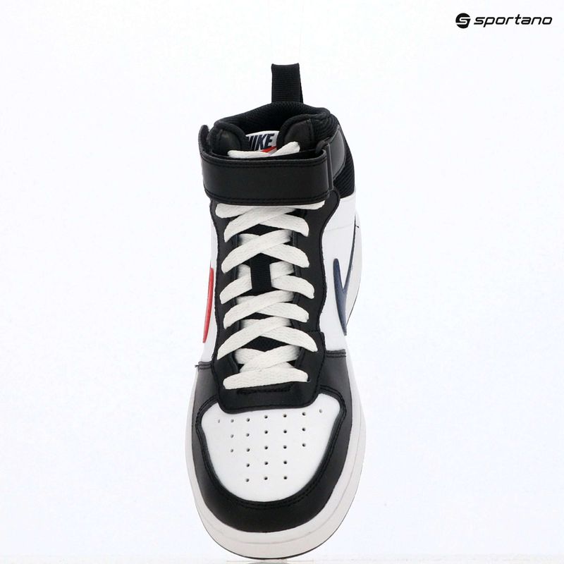 Buty Nike Court Borough Mid 2 white/white/black/university red 10