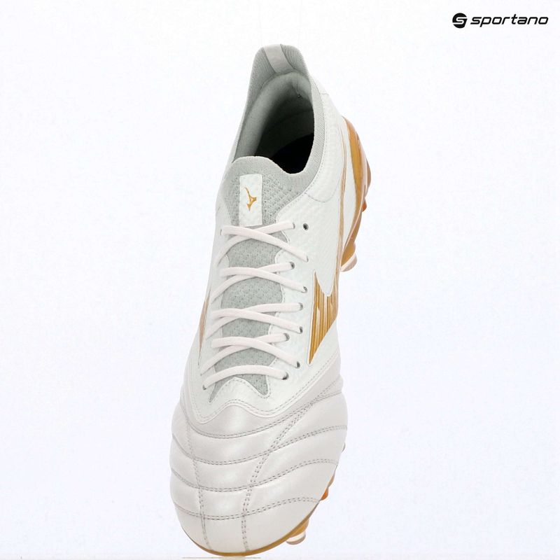 Buty piłkarskie Mizuno Morelia Neo IV Beta Elite Mix white/mp gold/cool gray 3c 9