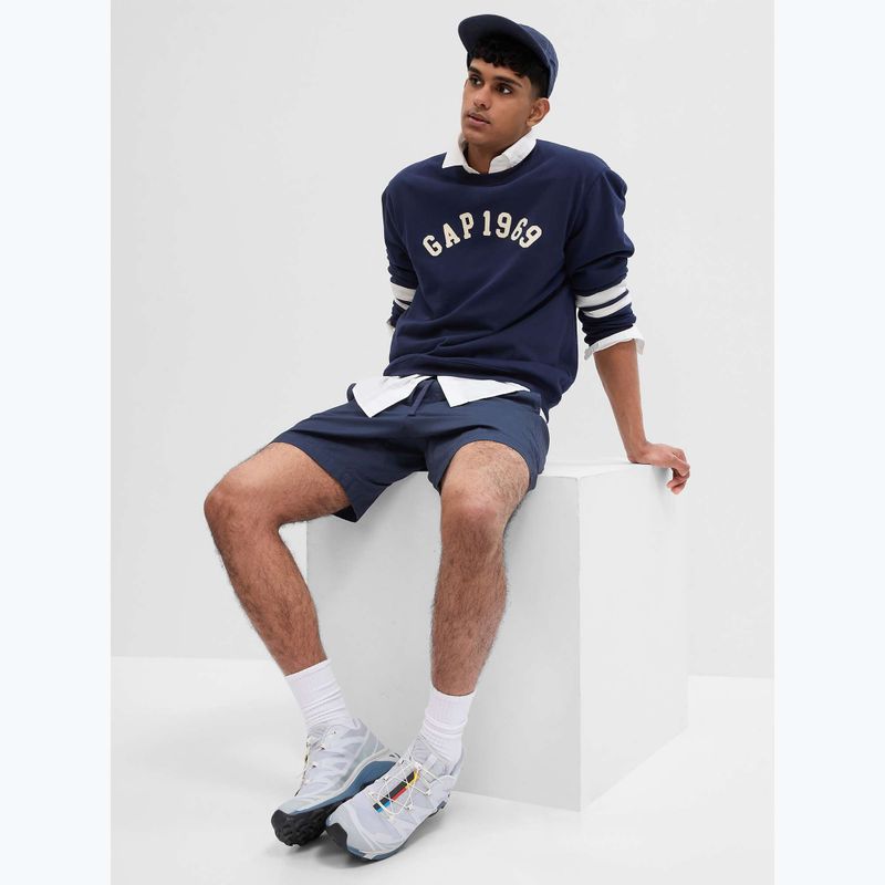 Bluza męska GAP Logo Piping Crewneck blue navy 5