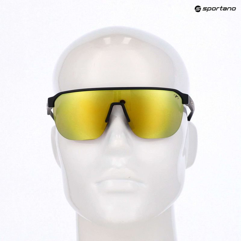 Okulary przeciwsłoneczne Tifosi Sanctum SL matte black/smoke yellow mirror 4