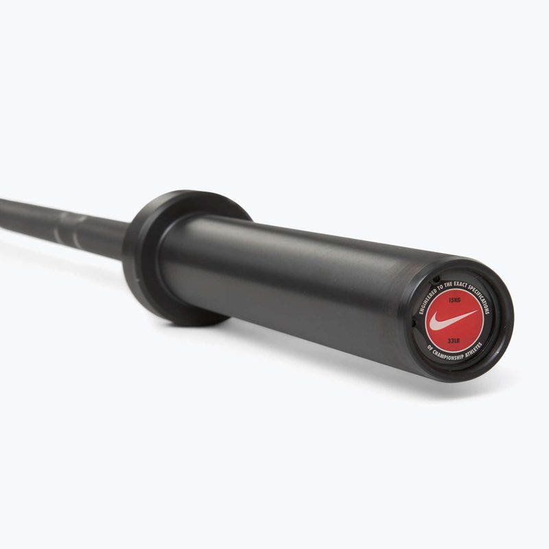 Gryf prosty Nike Strength Coated Premium Barbell black just do it 5