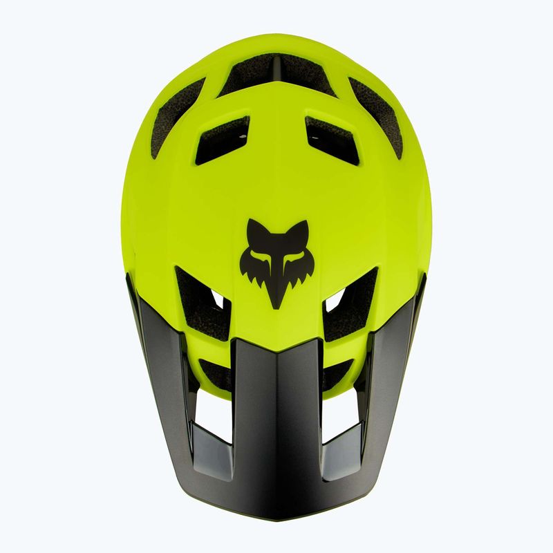 Kask rowerowy Fox Racing Dropframe fluorescent yellow 5