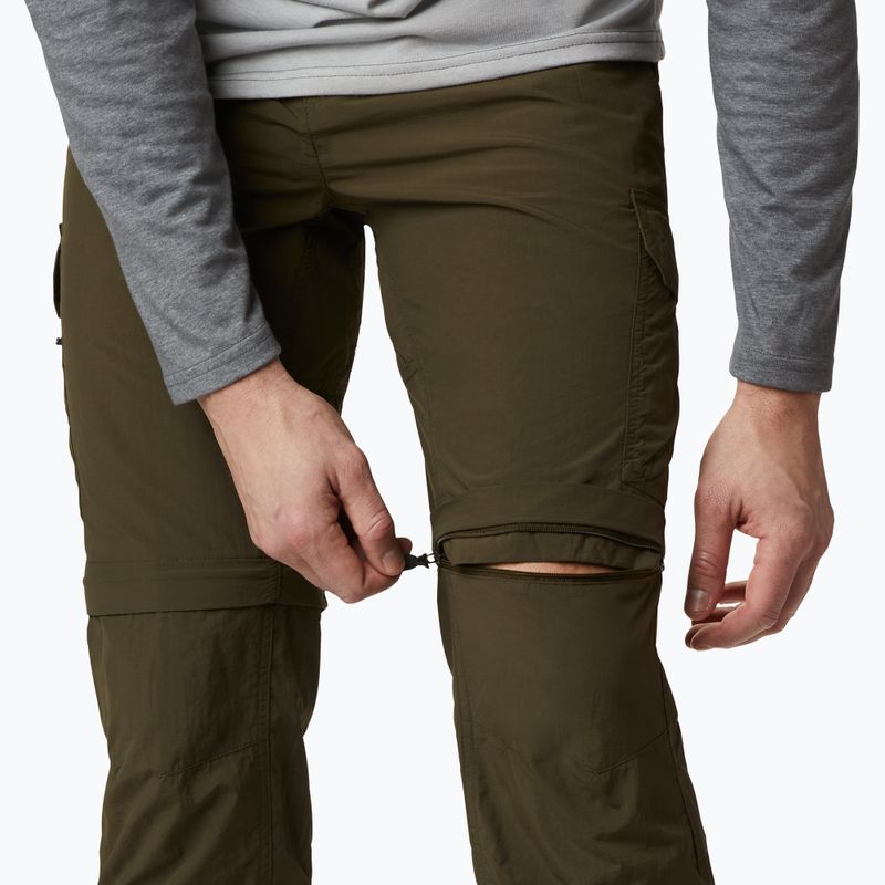 Spodnie trekkingowe męskie Columbia Silver Ridge II Convertible olive green 5