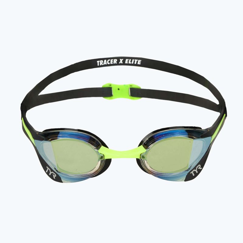 Okulary do pływania TYR Tracer-X Elite Racing Mirrored black/lime 2