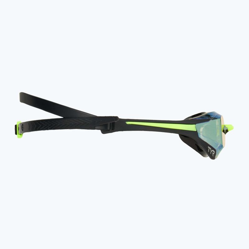 Okulary do pływania TYR Tracer-X Elite Racing Mirrored black/lime 3