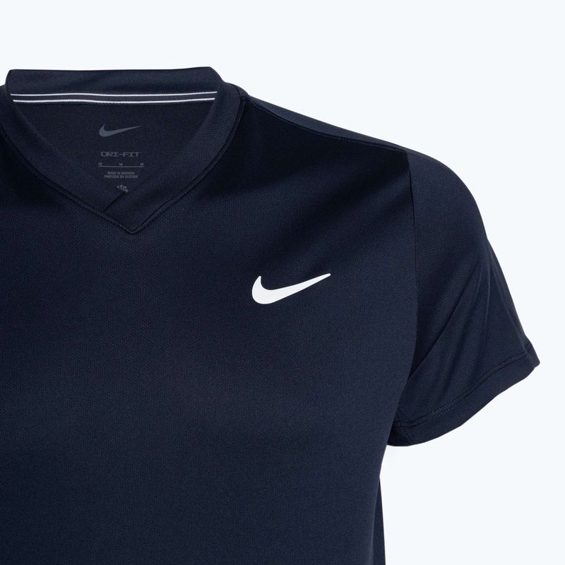 Koszulka tenisowa męska Nike Court Dri-FIT Victory obsidian/obsidian/white 3