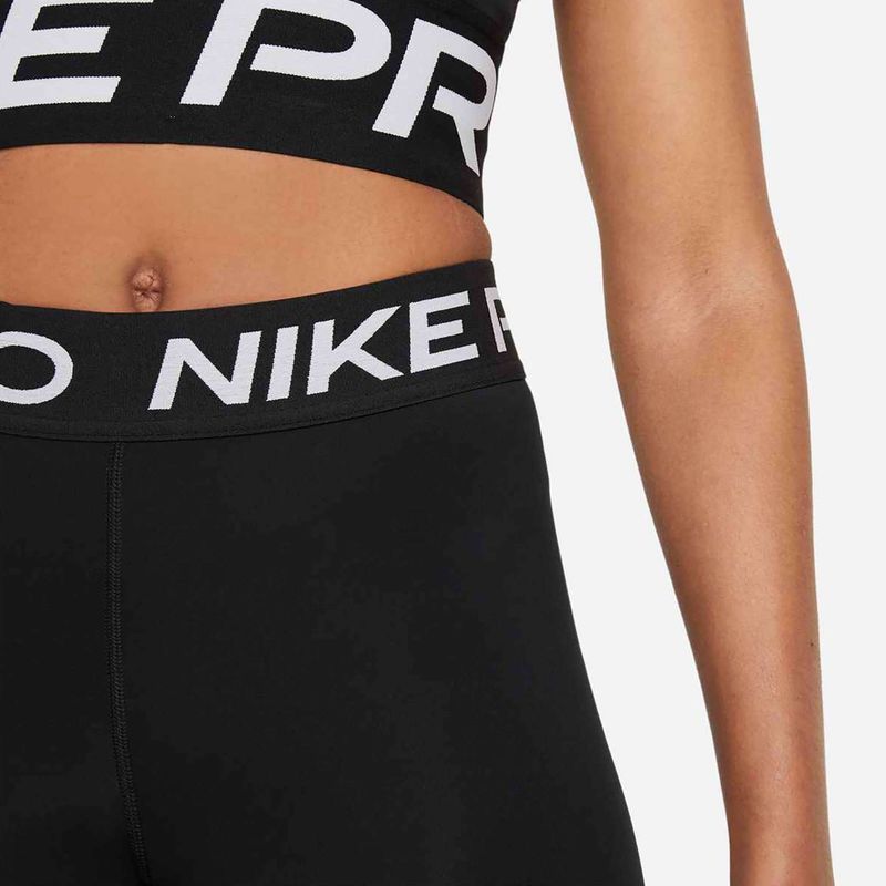 Spodenki treningowe damskie Nike Pro 365 8" black/white 5