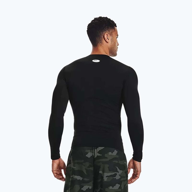 Longsleeve treningowy męski Under Armour HG Armour Comp black/white 3
