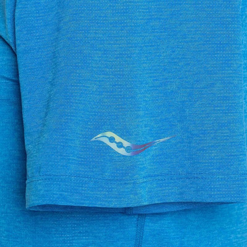 Koszulka do biegania męska Saucony Stopwatch cobalt heather 5