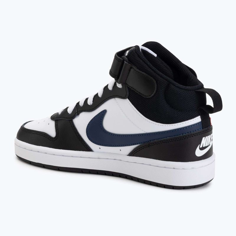 Buty Nike Court Borough Mid 2 white/white/black/university red 3