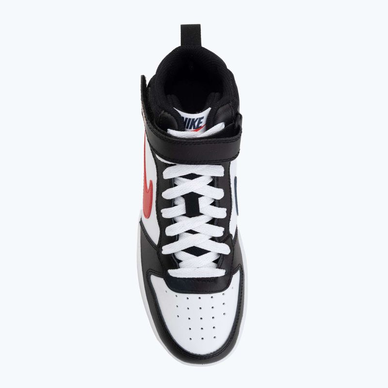 Buty Nike Court Borough Mid 2 white/white/black/university red 5