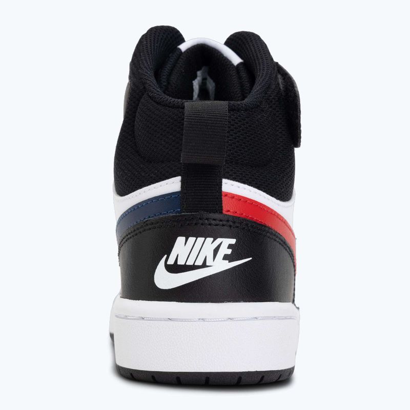 Buty Nike Court Borough Mid 2 white/white/black/university red 6