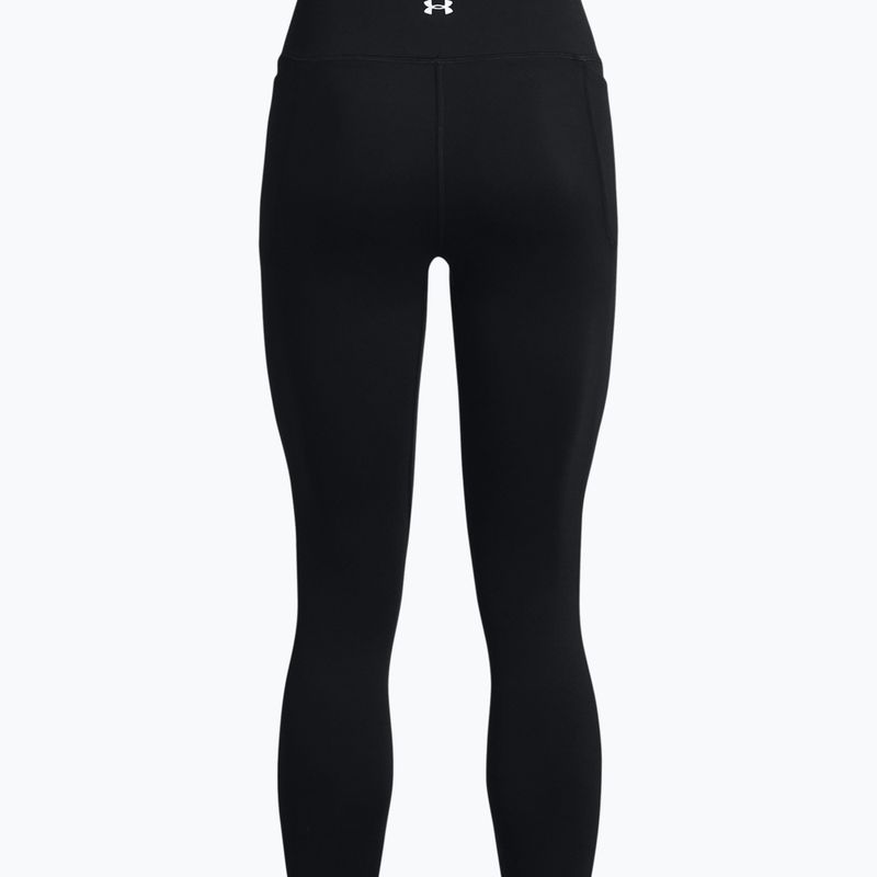 Legginsy treningowe damskie Under Armour Meridian Ankle black/metallic silver 5