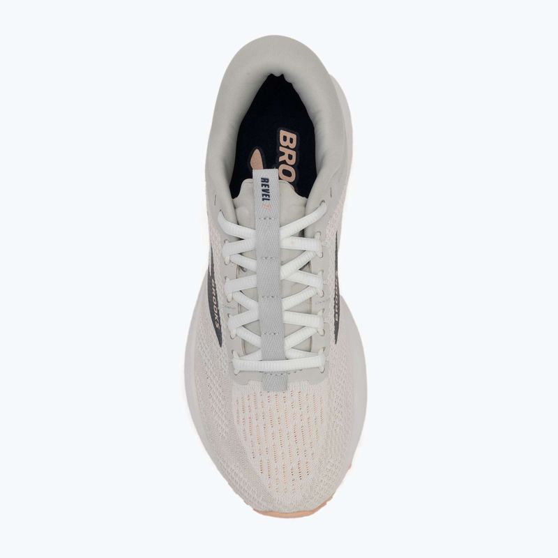 Buty do biegania damskie Brooks Revel 7 oyster/white/tropical peach 5