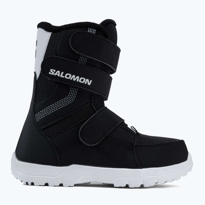 Buty snowboardowe dziecięce Salomon Whipstar Jr black/black/white 2