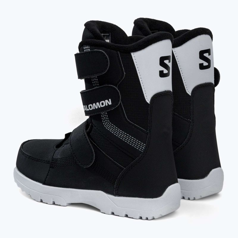 Buty snowboardowe dziecięce Salomon Whipstar Jr black/black/white 3