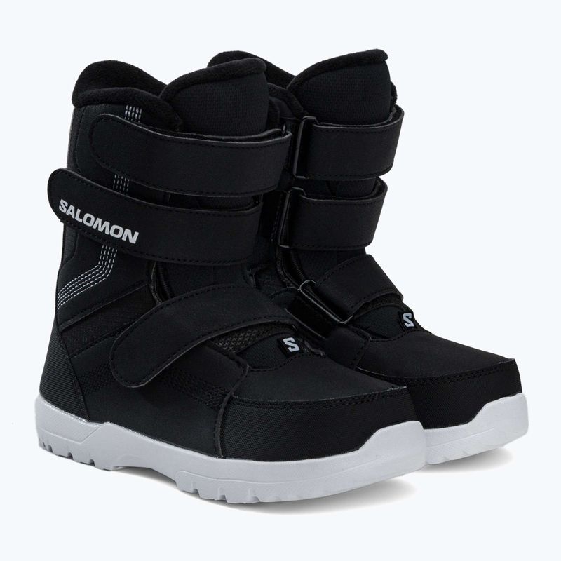 Buty snowboardowe dziecięce Salomon Whipstar Jr black/black/white 4