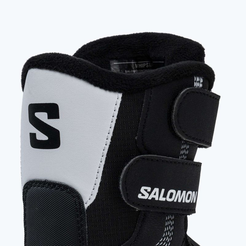Buty snowboardowe dziecięce Salomon Whipstar Jr black/black/white 9