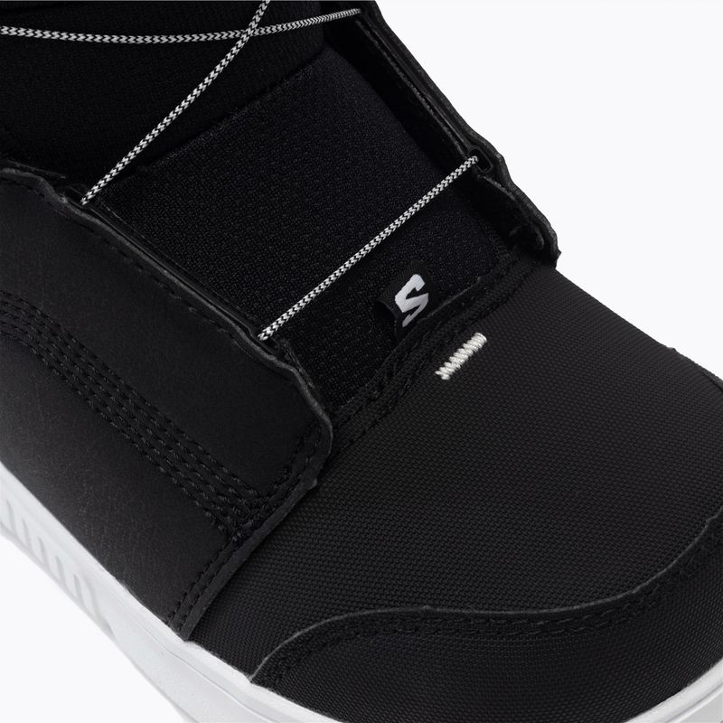 Buty snowboardowe dziecięce Salomon Project Boa Jr black/black/white 6