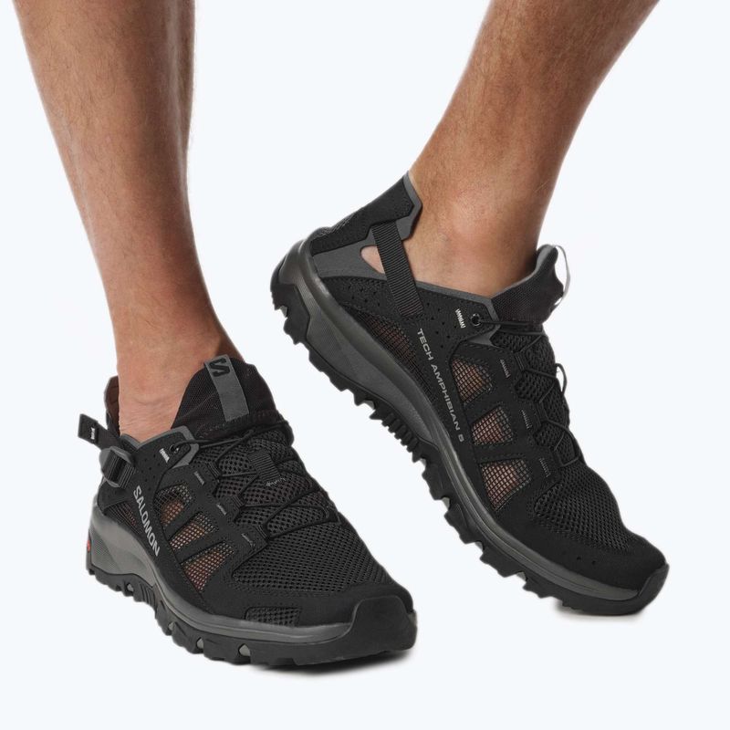 Buty turystyczne męskie Salomon Techamphibian 5 black/magnet/monument 4
