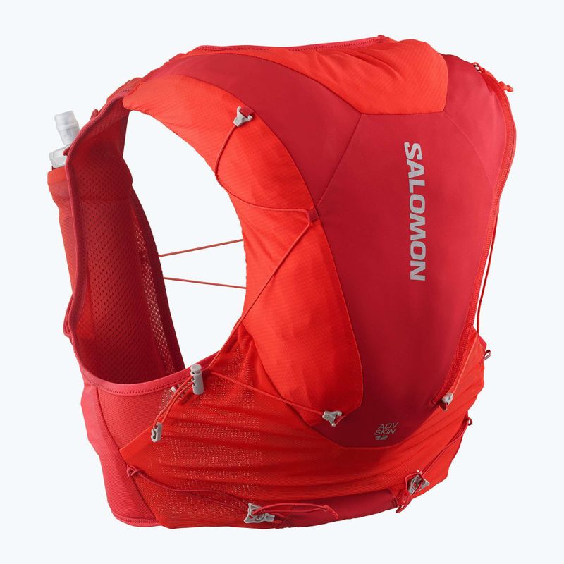 Kamizelka do biegania Salomon ADV SKIN 12 Set flame scarlet/haude red 2
