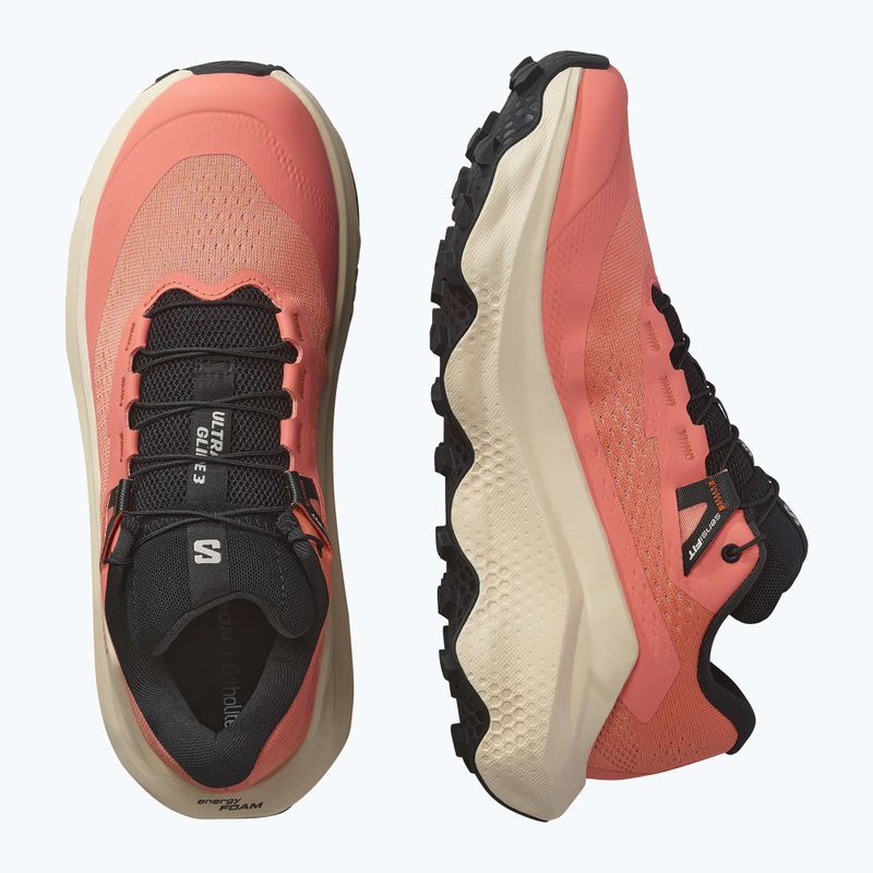 Buty do biegania damskie Salomon Ultra Glide 3 fusion coral/tender peach/black 8