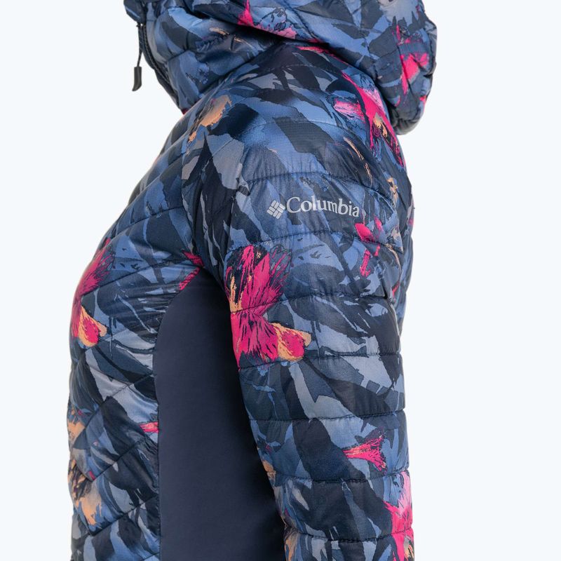 Kurtka hybrydowa damska Columbia Powder Pass Hooded nocturnal floriculture print 12