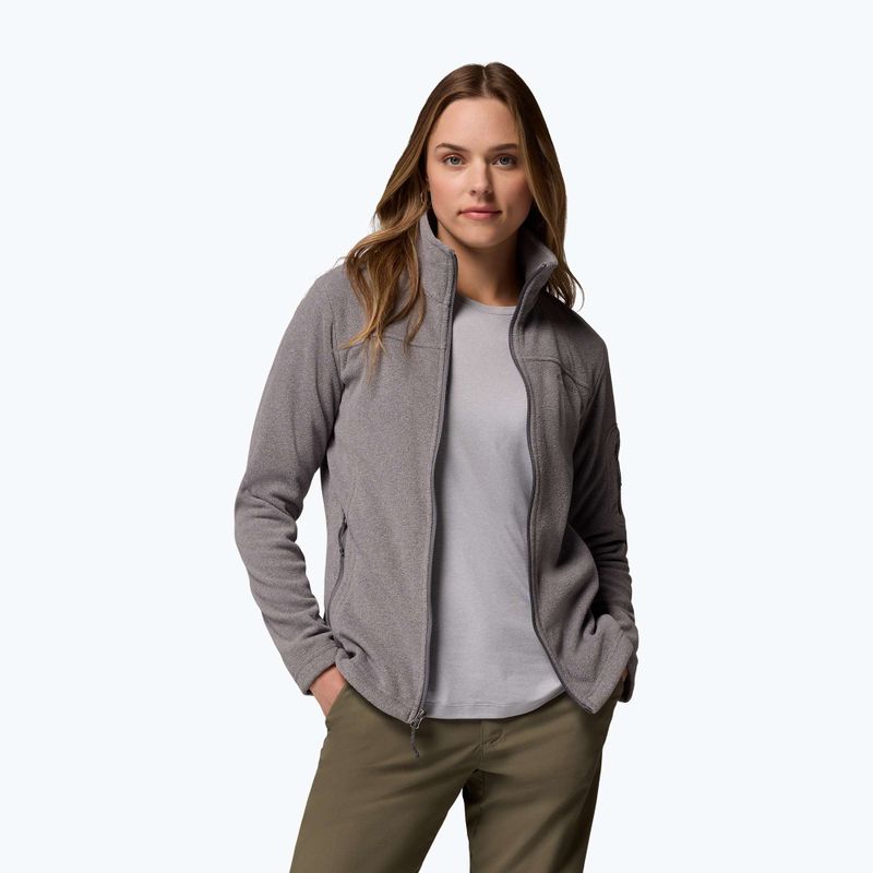 Bluza polarowa damska Columbia Fast Trek II city grey heather/city grey 5