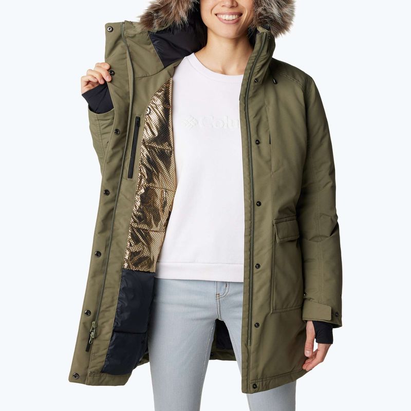Płaszcz ocieplany damski Columbia Little Si II Ins Parka stone green 8