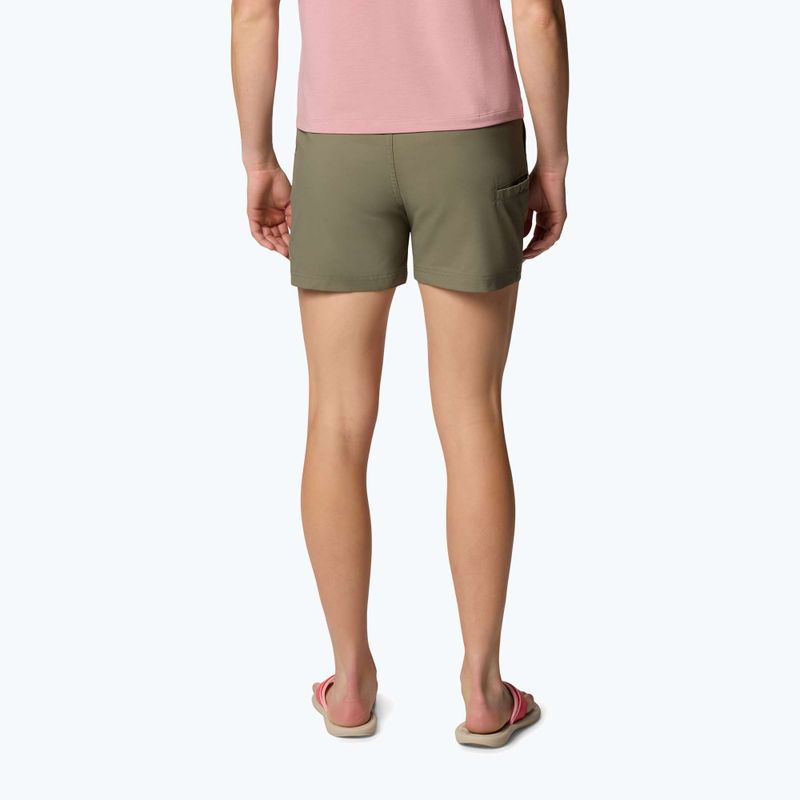 Spodenki trekkingowe damskie Columbia Leslie Falls Short II stone green 3